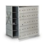 View Front Loading 19-Door Horizontal Mailbox